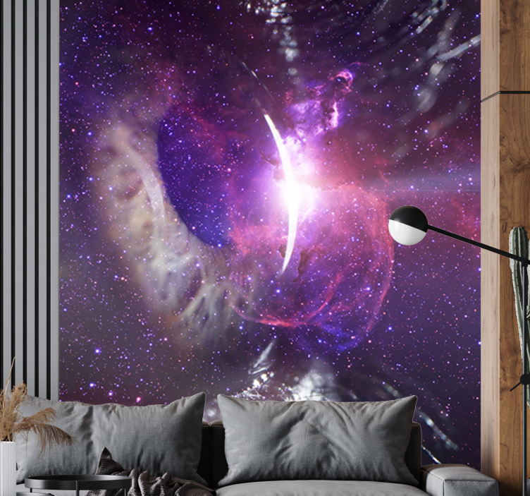 Space wall mural galactic eye view - TenStickers