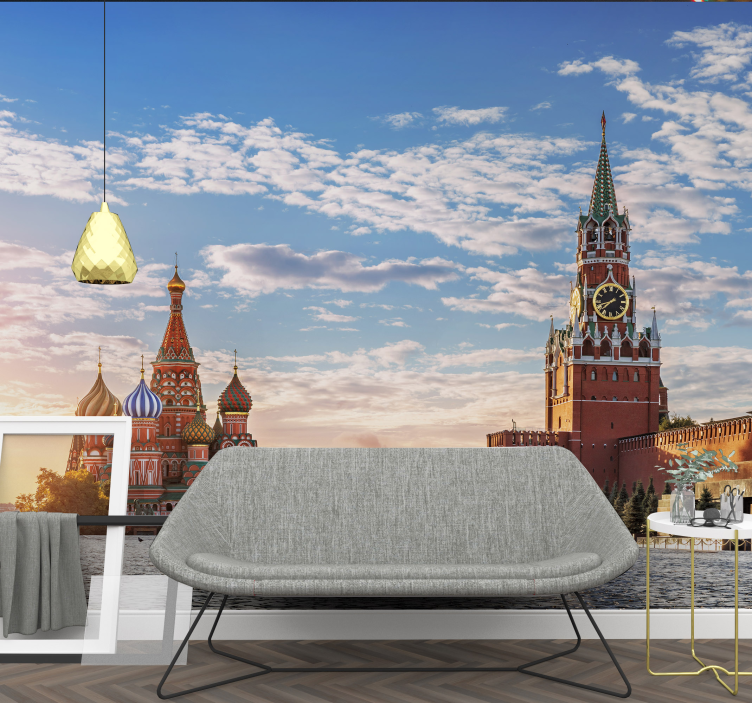 St. Basil's Cathedral wall mural city - TenStickers