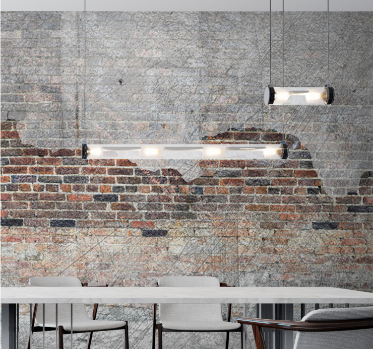 Stone wall mural urban brick texture design - TenStickers