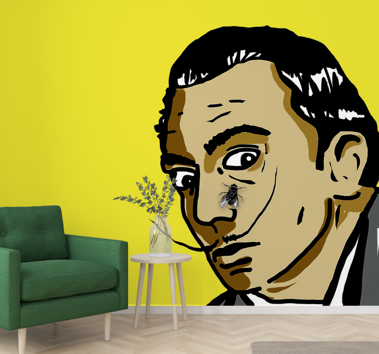 Surreal Portrait Encounter wall mural painting - TenStickers