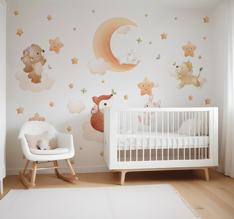 Sweet dreams wall mural nursery - TenStickers