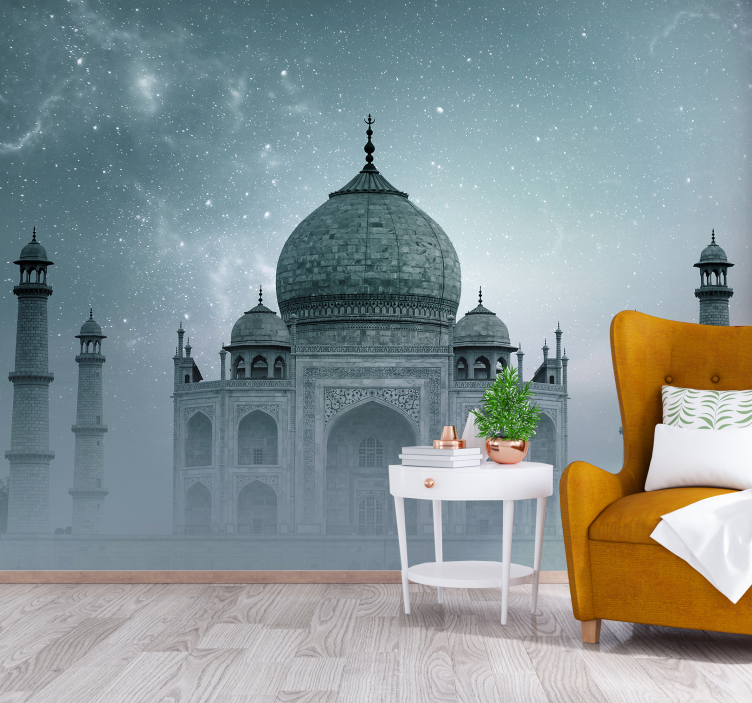 Taj Mahal Nightscape other wall mural city - TenStickers