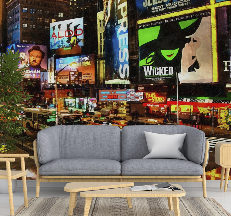 Times Square Brilliance new york wall mural - TenStickers