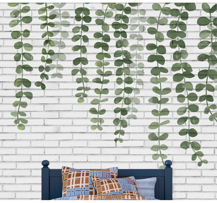 Trees wall mural with lush greenery - TenStickers