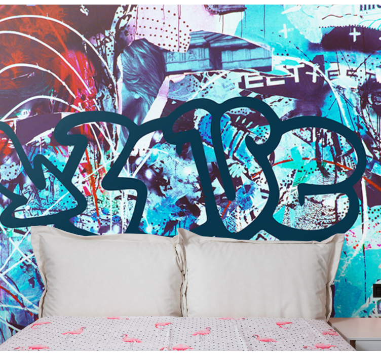 Urban art wall mural colorful urban street art - TenStickers