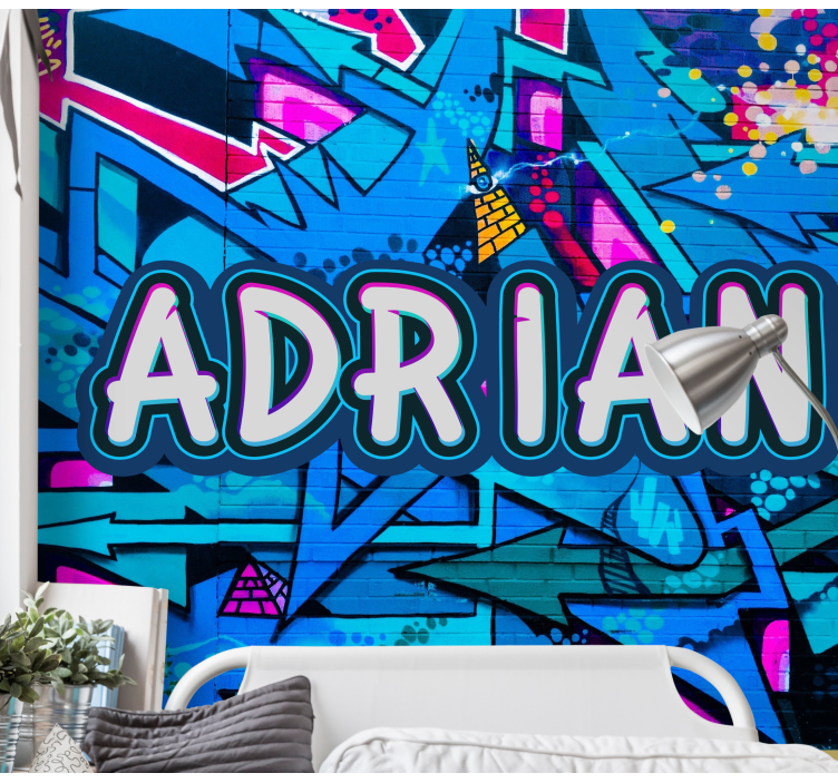 Urban art wall mural customizable graffiti design - TenStickers
