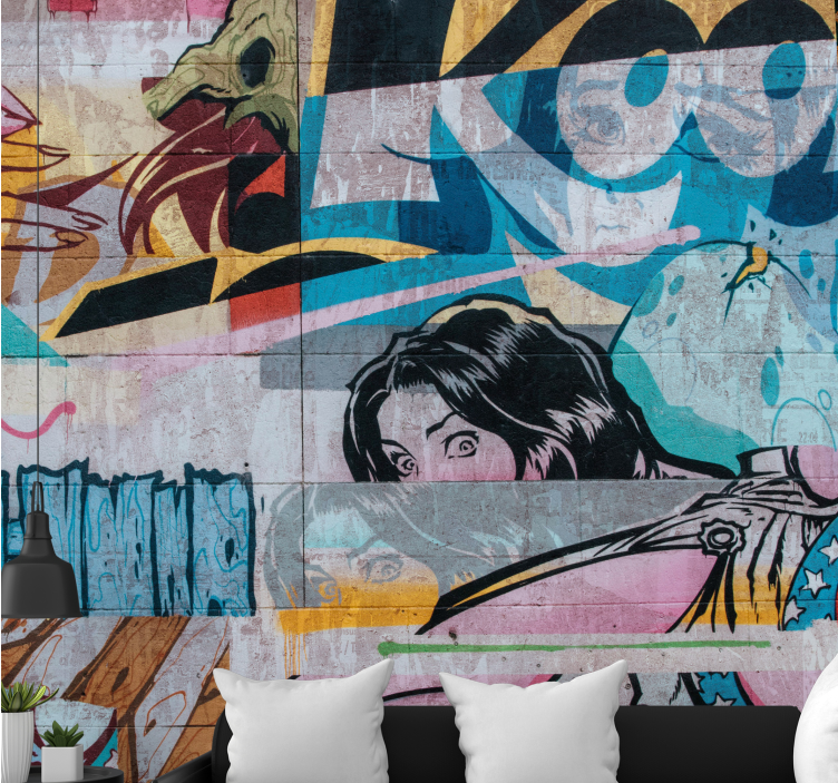 Urban art wall mural metropolitan graffiti - TenStickers