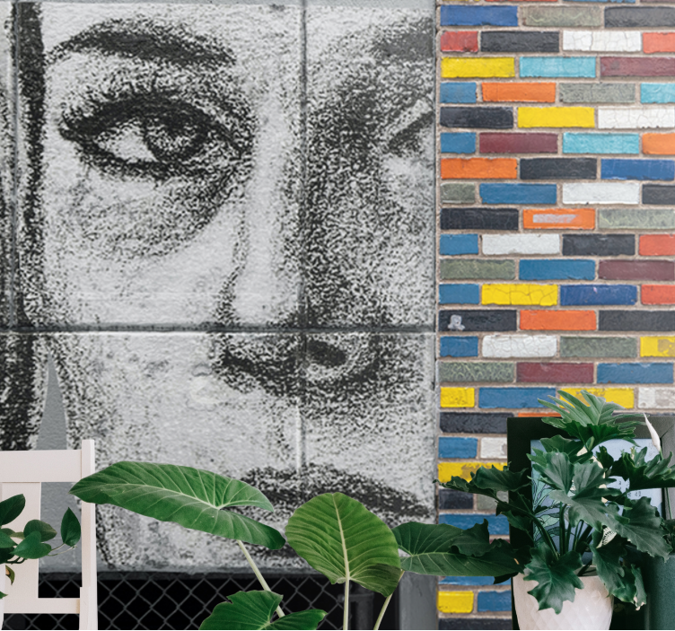 Urban art wall mural unique urban portrait - TenStickers