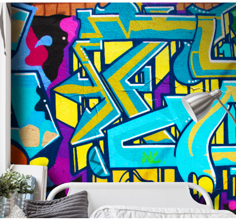 Urban art wall mural vibrant urban expression - TenStickers