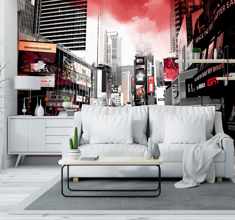 Urban Cityscape Scene new york wall mural - TenStickers
