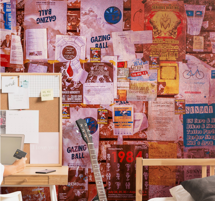 Urban collage poster urban art wall mural - TenStickers