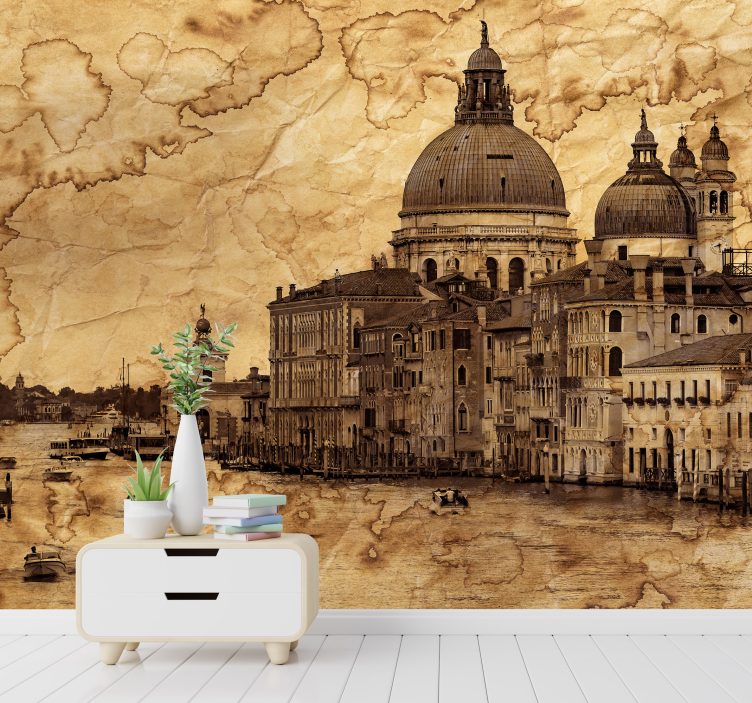 Venetian Waterfront View wall mural city - TenStickers