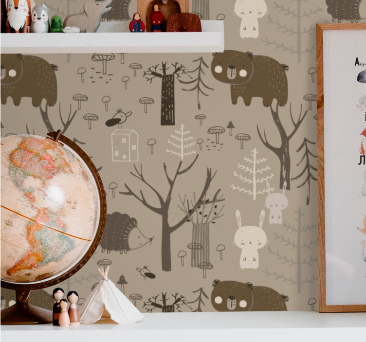 Wall mural animals forest creatures fun - TenStickers