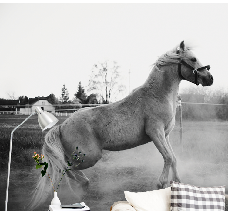 Wall mural animals galloping pony - TenStickers