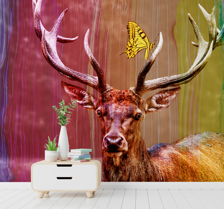 Wall mural animals majestic deer head - TenStickers