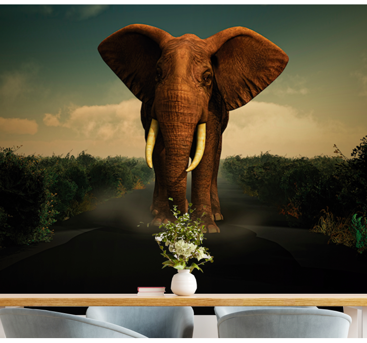 Wall mural animals majestic elephant - TenStickers