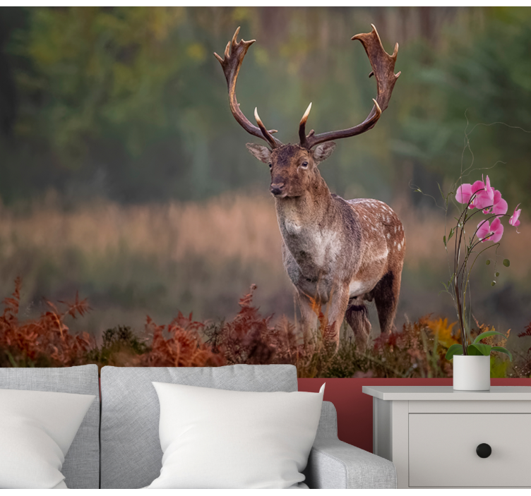 Wall mural animals majestic stag presence - TenStickers