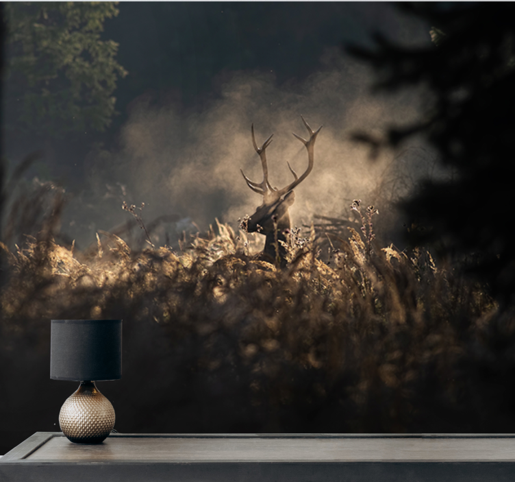 Wall mural animals regal elk outline - TenStickers