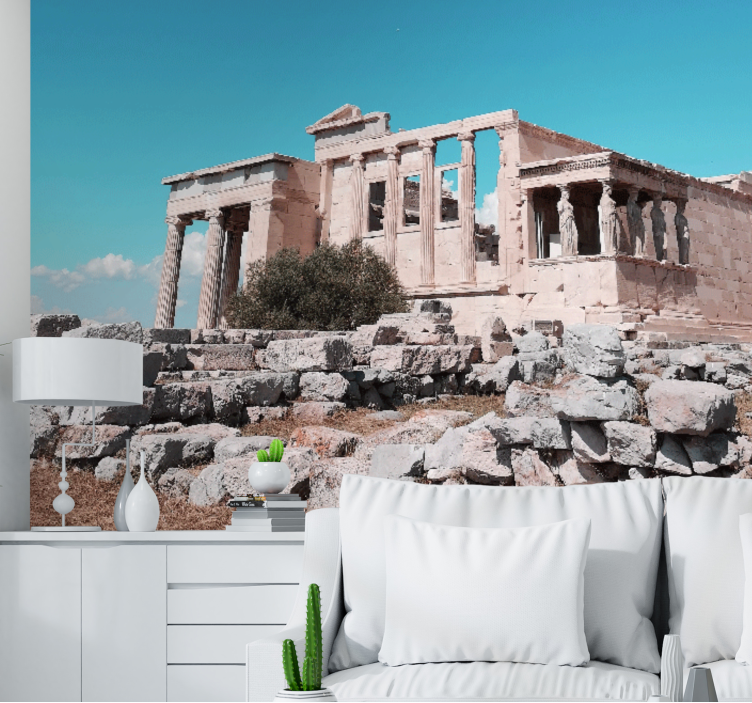 Wall mural city ancient temple ruins - TenStickers