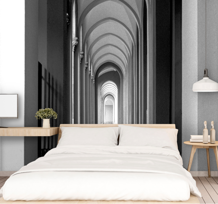 Wall mural city architectural archway view - TenStickers