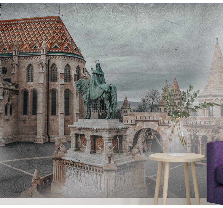 Wall mural city budapest castle view - TenStickers