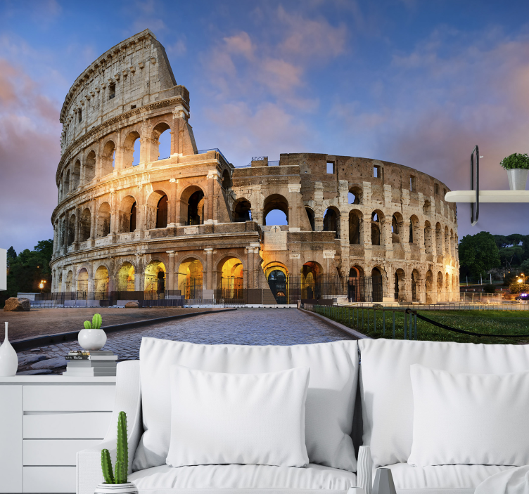 Wall mural city colosseum of rome - TenStickers