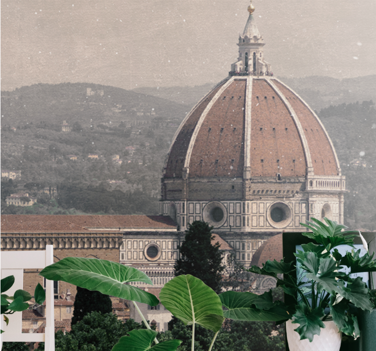 Wall mural city florence cathedral view - TenStickers