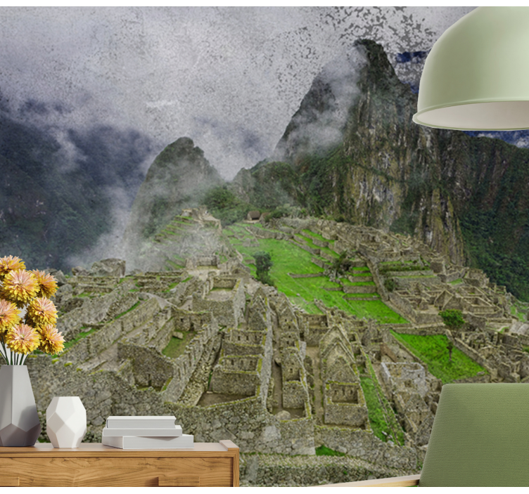 Wall mural city machu picchu ruins - TenStickers