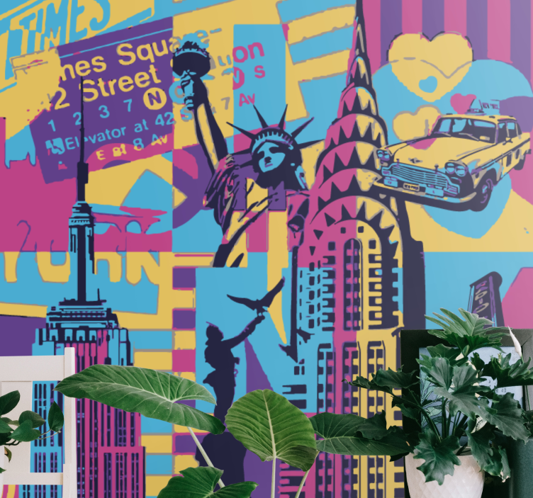 Wall mural city new york cityscape - TenStickers