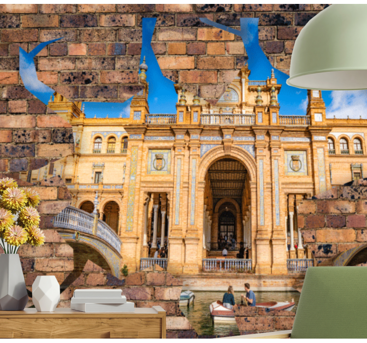 Wall mural city seville's architectural beauty - TenStickers