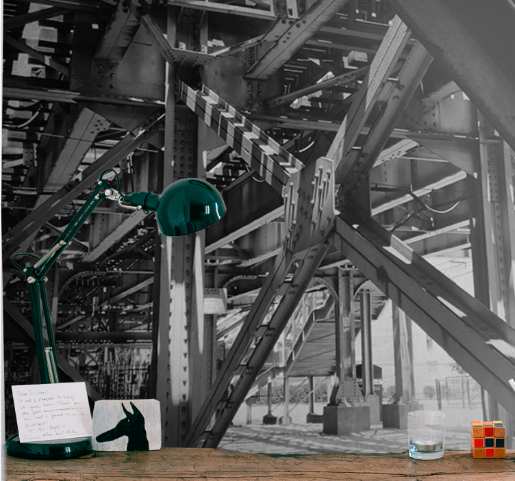 Wall mural city urban structural design - TenStickers