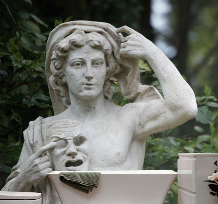 Wall mural classic art classical sculpture showcase - TenStickers