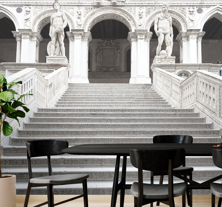 Wall mural classic art majestic stone stairs - TenStickers