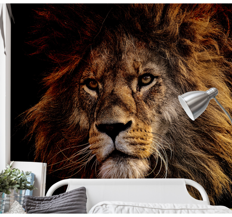 Wall mural lion majestic lion presence - TenStickers