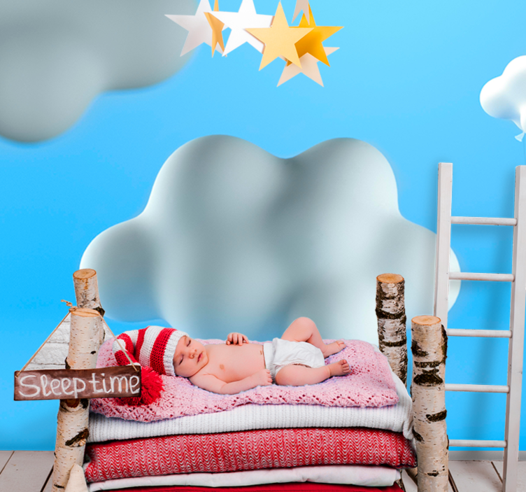 Wall mural nursery skies and celestial bodies - TenStickers