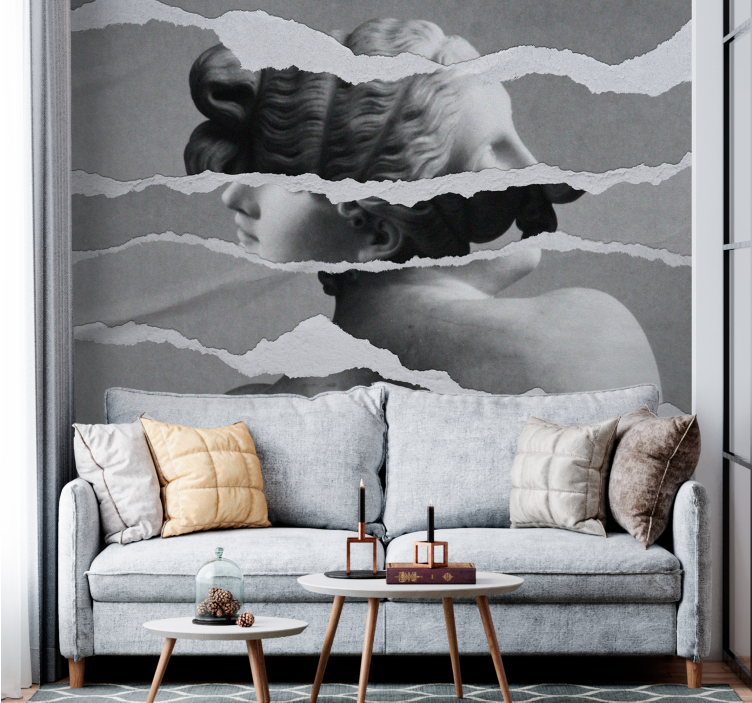 Wall mural painting of timeless sculptural beauty - TenStickers