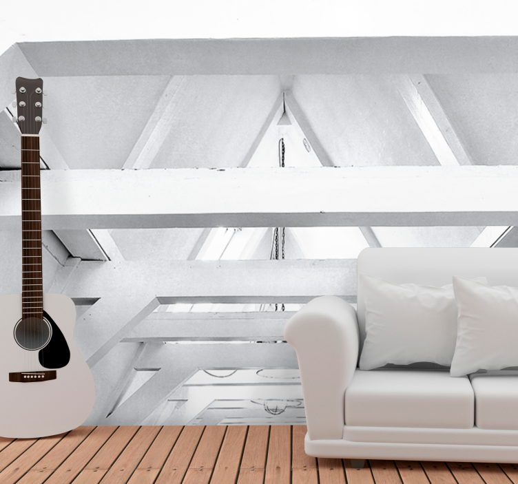 Wall mural pattern architectural design - TenStickers