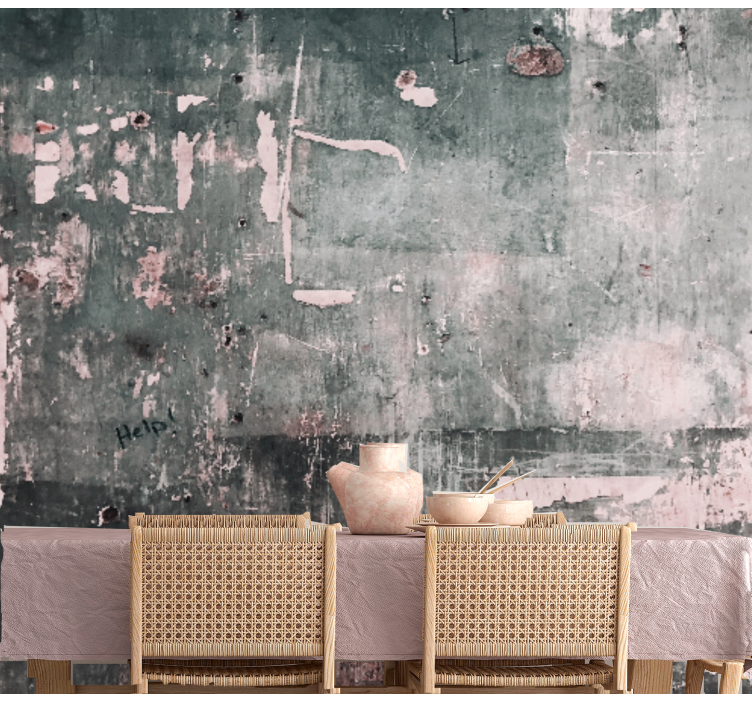 Wall mural pattern distressed surface design - TenStickers