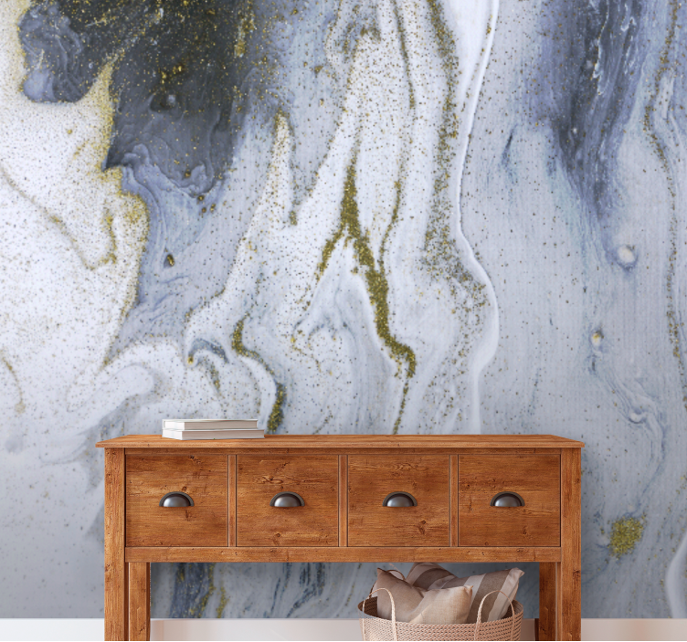 Wall mural pattern elegant marble swirls - TenStickers