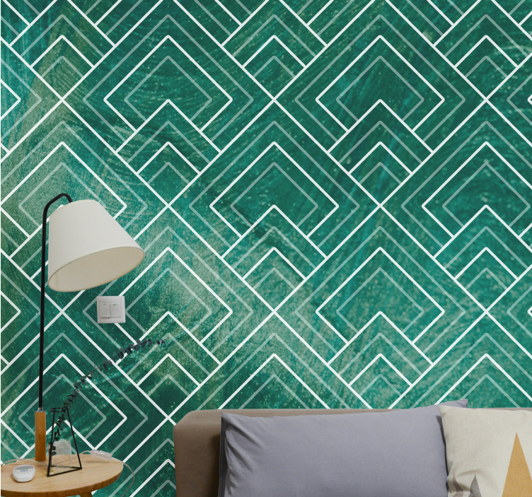 Wall mural pattern geometric design concept - TenStickers