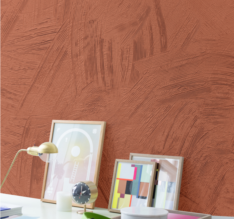 Wall mural pattern in textured earth tones - TenStickers