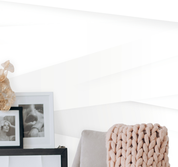 Wall mural pattern layered geometric shapes - TenStickers