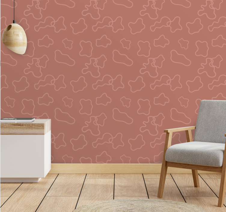 Wall mural pattern natural form arrangement - TenStickers