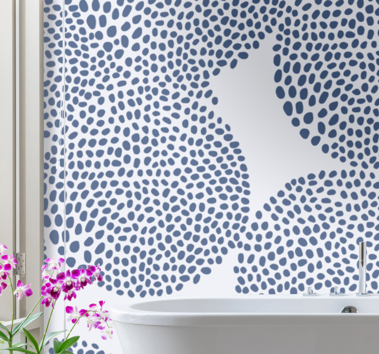 Wall mural pattern organic shape design - TenStickers