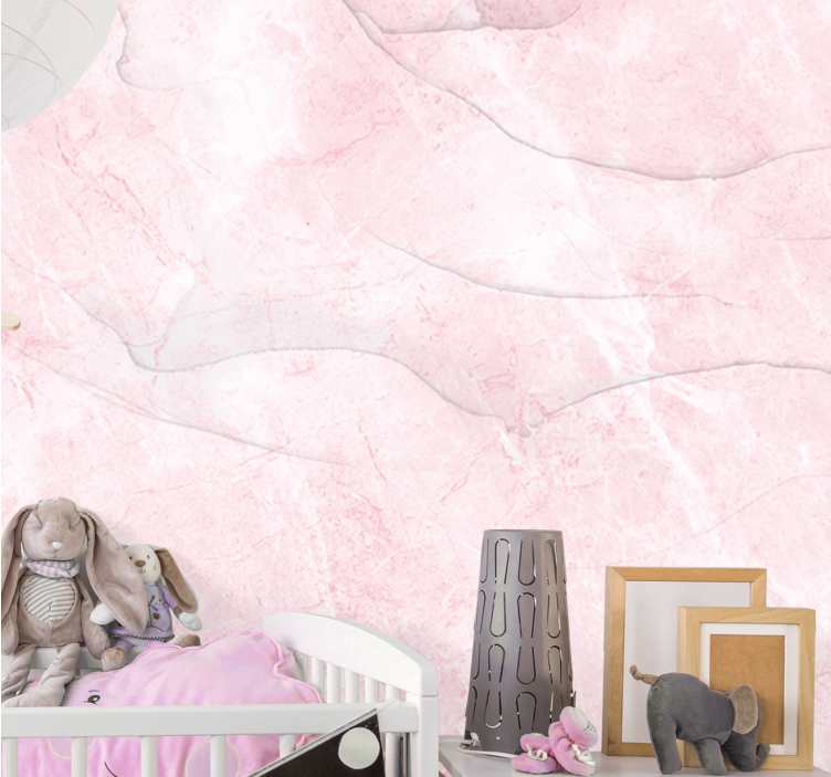 Wall mural pattern pink marble design - TenStickers