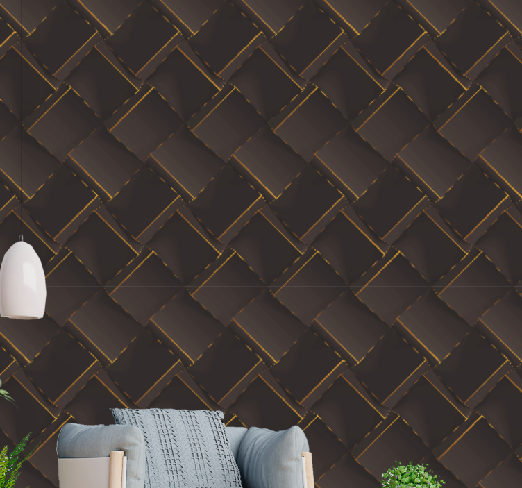 Wall mural pattern textured brown design - TenStickers