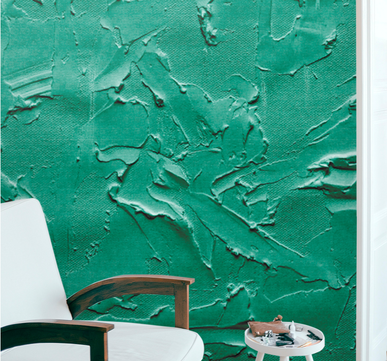 Wall mural pattern textured emerald surface - TenStickers