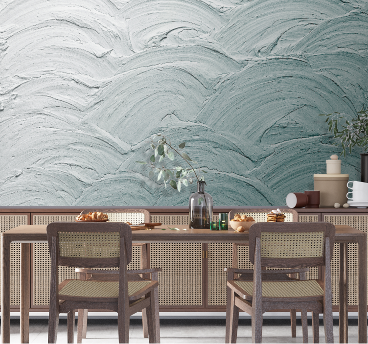 Wall mural pattern textured wave design - TenStickers
