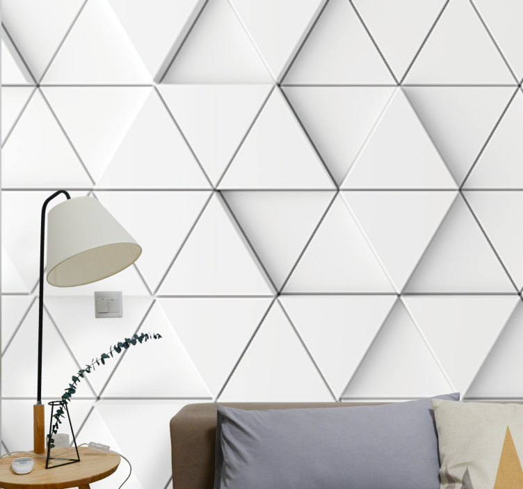 Wall mural pattern triangular design - TenStickers