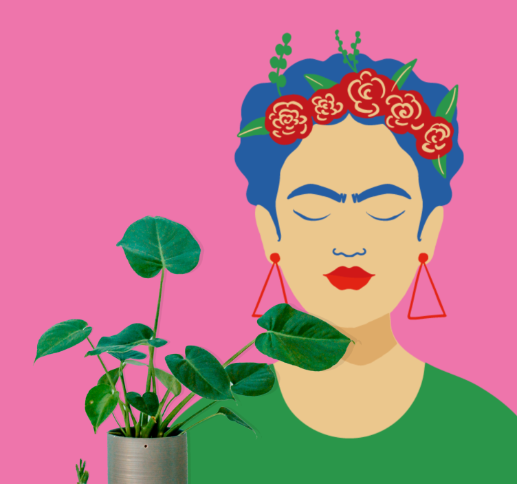 Wall mural people frida kahlo portrait - TenStickers
